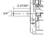 Horizontal Briggs, 3/4"Dx2-27/64"L shaft, Recoil Start (10V337-0022)