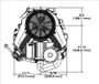 36hp Vertical Briggs Vanguard Series, Electric Start, 20 Amp Alternator, Heavy Duty Air Filter (613777-2215)