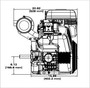 40hp Horizontal Briggs Vanguard Series, 1-1/8"Dx4"L shaft, Electric Start, 20 Amp Alternator, Canister Air Filter (61G277-0034)
