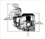 40hp Vertical Briggs Vanguard Series, 1-1/8"Dx4-1/2"L shaft, Electric Start, 20 Amp Alternator (61G877-0016)