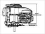 4.9hp Vertical Briggs 625 EX Series, Recoil Start (93J02-0167)