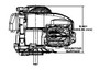 4.3hp Vertical Briggs E-EX-EXi Series, Recoil Start (9P702-0181)
