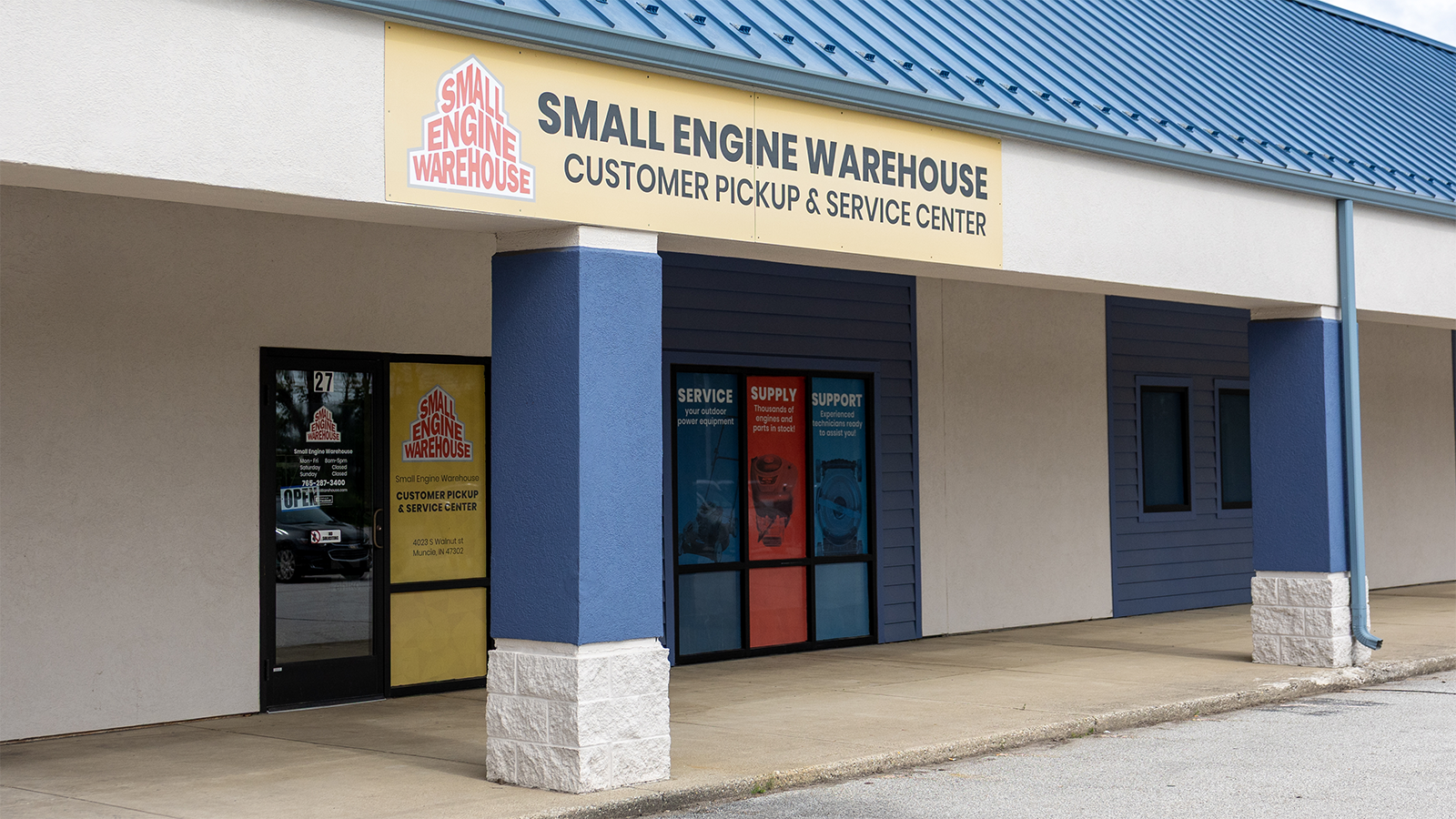 A fully equipped service center