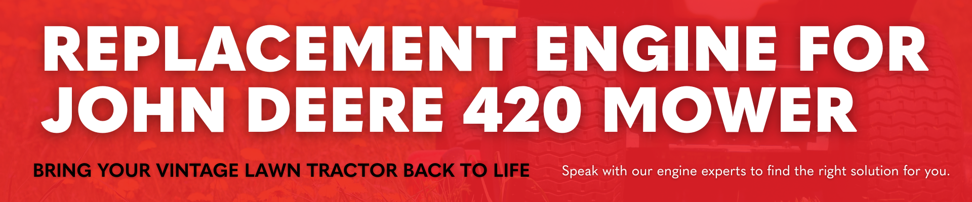 John Deere 420 Banner