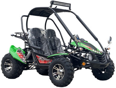 TrailMaster Blazer 200EX EFI Buggy Go Kart, LED Light Bar, Windshield Included (61597)