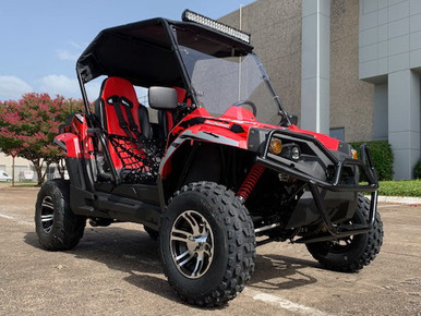 TrailMaster Challenger 200EX EFI UTV Deluxe, Windshield, Push Bar, Alloy Wheels, Light Bar (61667)