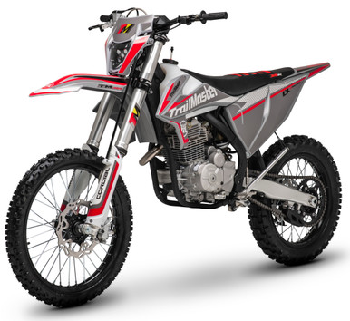 TrailMaster LX250 Dirt Bike, 6-Speed Manual, Dual Disc Brakes, Electric Start with Kick backup, (21/18) Wheels (61853)
