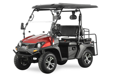 TrailMaster Taurus 200E-GX UTV Gas Golf Cart, Full Length Roof, 4-Seat, DOT Approved, Electronic Fuel Injection (62293)
