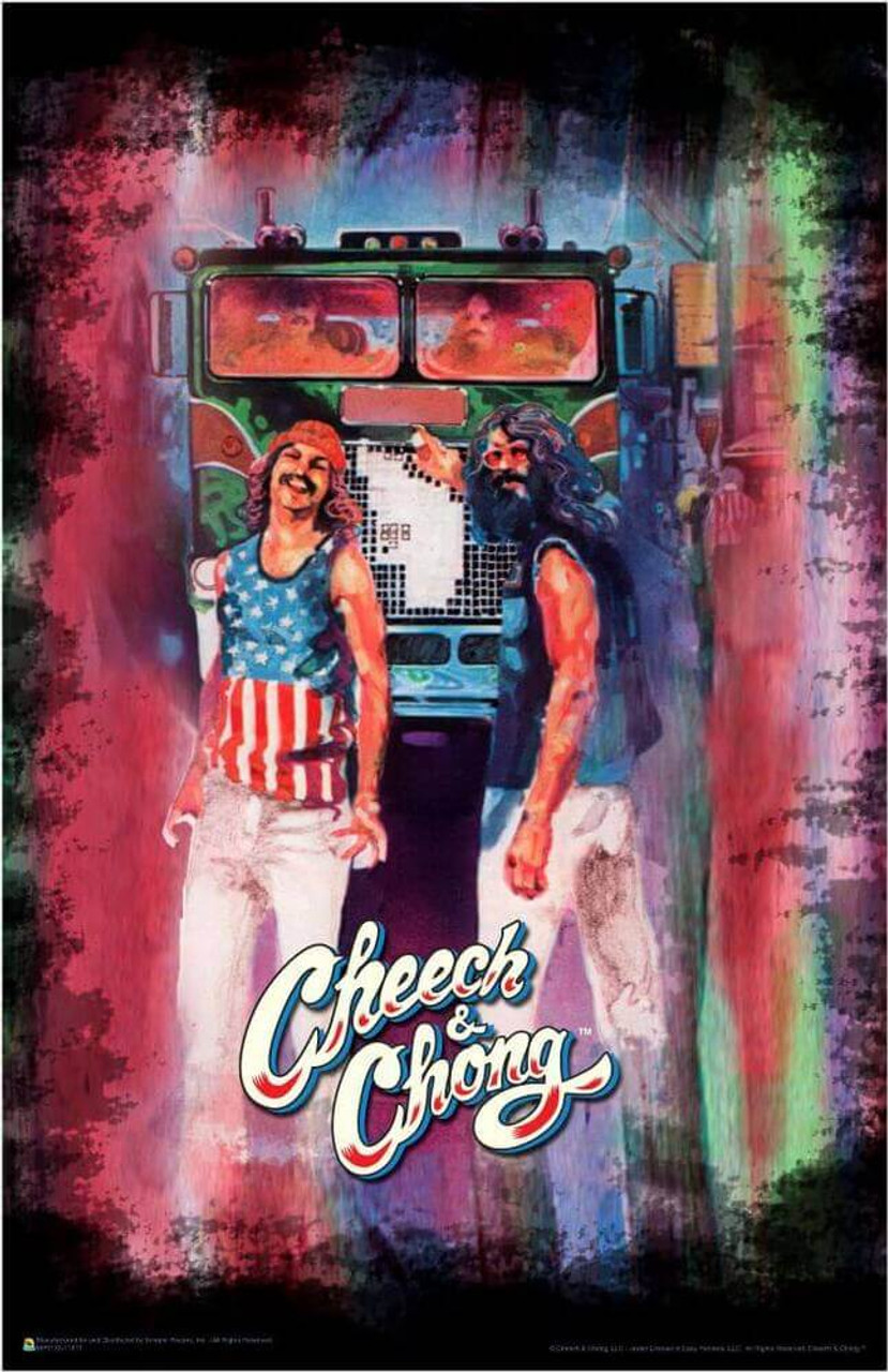 Cheech & Chong Watercolor Stripe Mini Poster 11