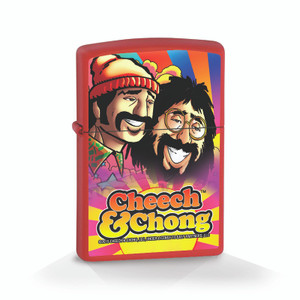 Cheech & Chong "Rise To The Occasion" - Red Matte - Official Zippo® Lighter