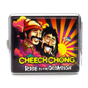 Cheech & Chong Deluxe Cigarette Case - 100mm "Rise to the Occasion" Cheech & Chong Deluxe Cigarette Case - 100mm "Rise to the Occasion"