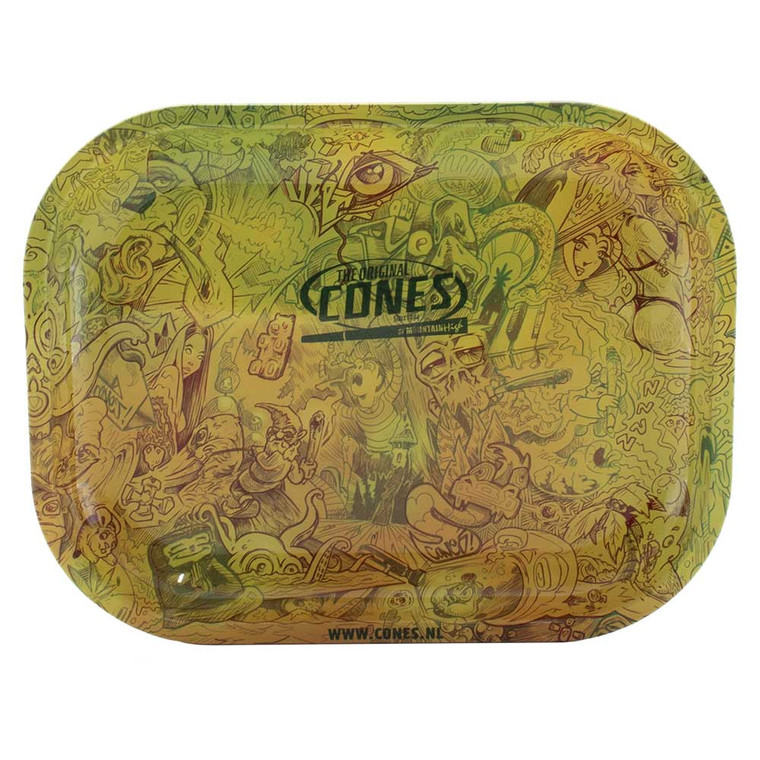 Cones® Original Rolling Tray – Limited Edition – Small - 7.08x5.5x.59"- 1 each