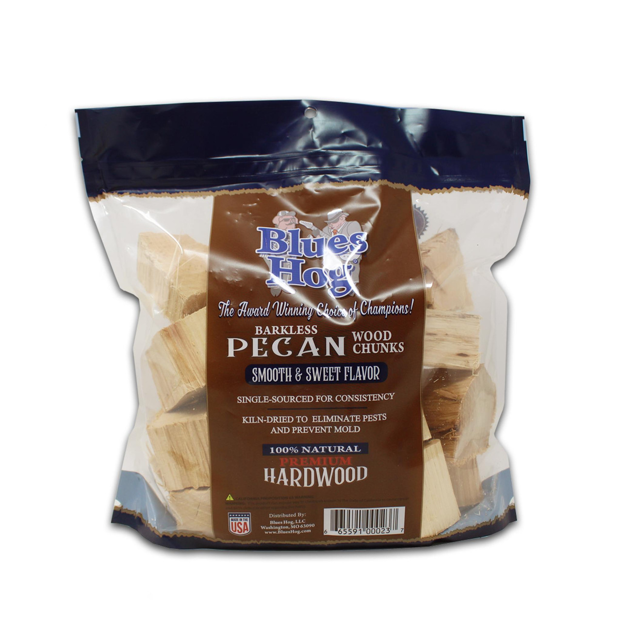 Blues Hog Wood Chunks De Pecan BLUE SMOKE Wood Chips