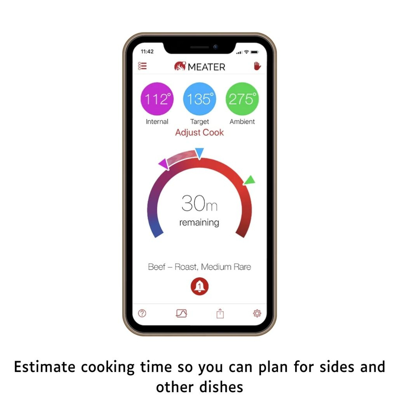 MEATER® Plus Wireless Meat Thermometer (Honey) - Bassemiers