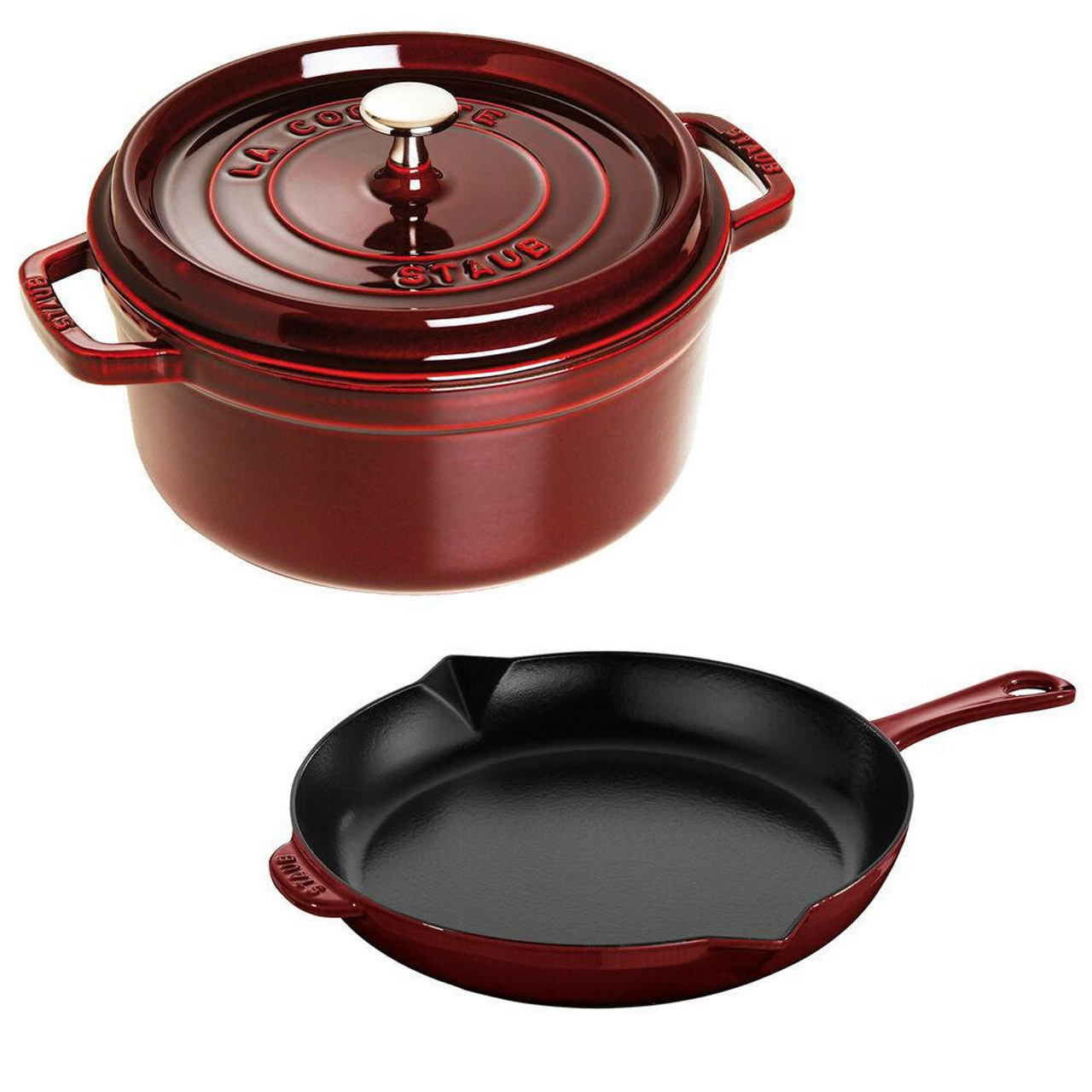 Staub Enameled Cast Iron Traditional Deep Skillet, 11