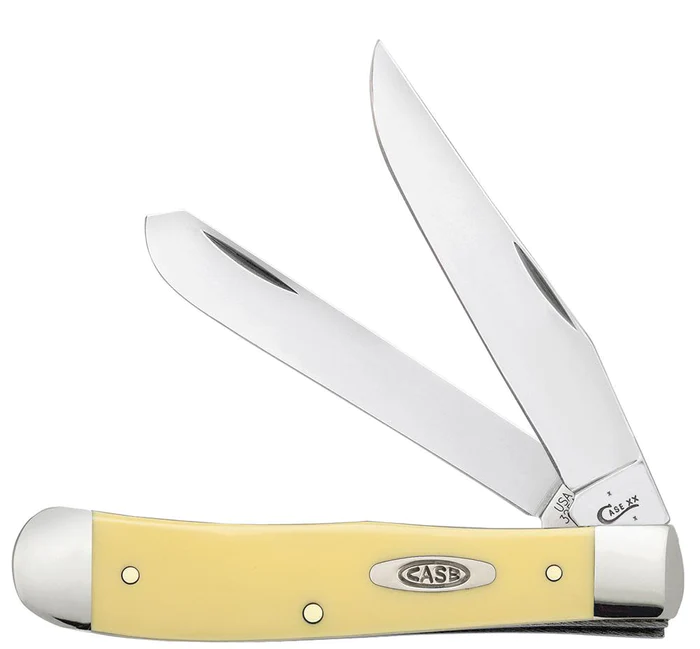 Case Knives Yellow Synthetic CS Trapper 161 - The BBQ Allstars