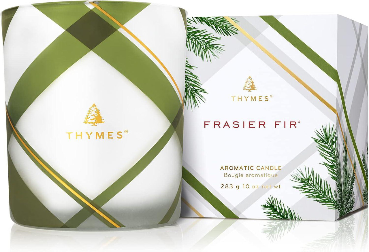 Thymes Frasier Fir Candle Tin with Gold Lid - Thumbnail 5
