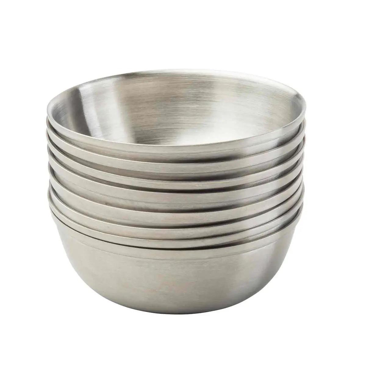 5" X 5" X 4" Mini Stainless Steel Serving Basket In Mini Serving