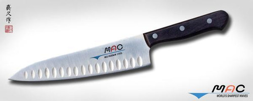 Mac Knife 8" Chef, with dimples for easy slicing