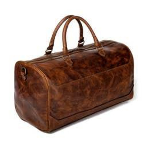 Benjamin Leather Duffle Bag - Hickory