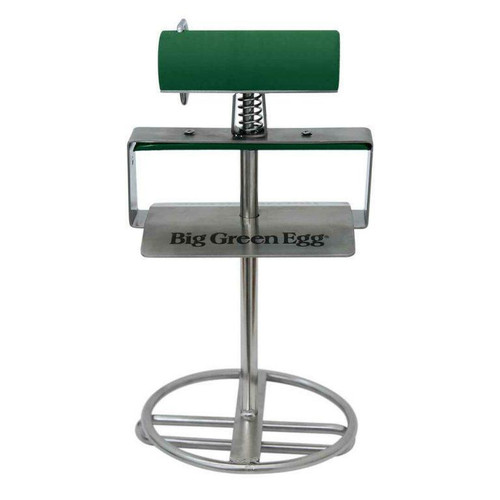 Big Green Egg SpeediClean Palmyra Bristle Long-Handle Grid Scrubber