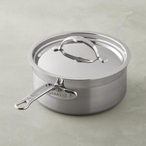 Hestan Nanobond 4 quart sauce pan with helper handle