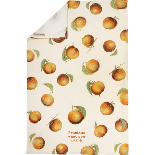 Practice What you Peach Kitchen Towel
