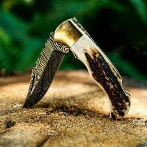 Deer Antler Pocket Knife