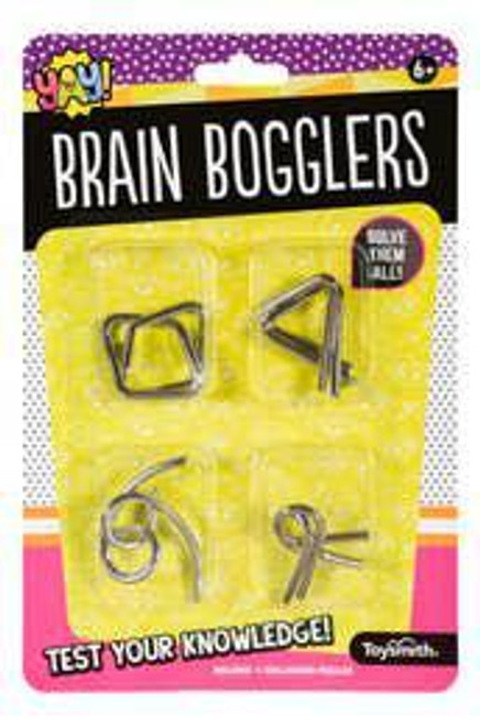 Brain Bogglers, Four Challenging Puzzles, Fun Size