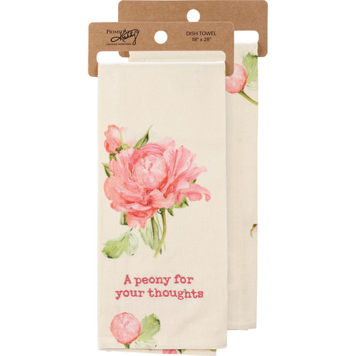 Kitchen Towel - A peony for your thoughts