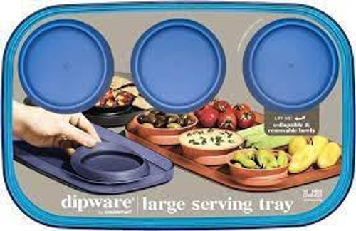 Dipware large serving tray blue