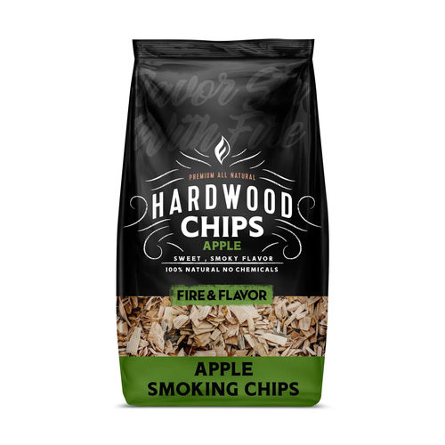 Fire & Flavor Premium Apple Smoking Wood Chips 2lbs