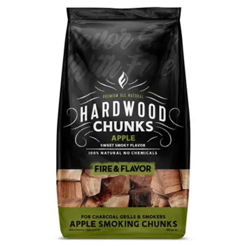 Fire & Flavor Premium Apple Smoking Wood Chucks 4lbs