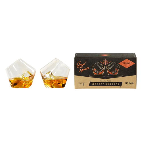 Rockin' Whisky Glasses, Set of 2