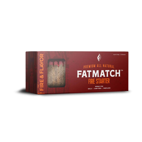 Fire & Flavor Premium Fatmatch Fire Starter, 24 -Pcs