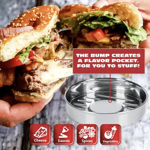 BBQ Aid Porcelain Burger Press