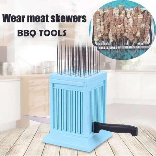 Removable BBQ Meat Skewer Maker Wear Meat String Lamb Skewer