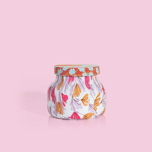 Capri Blue Pineapple Flower Pattern Play Petite Jar