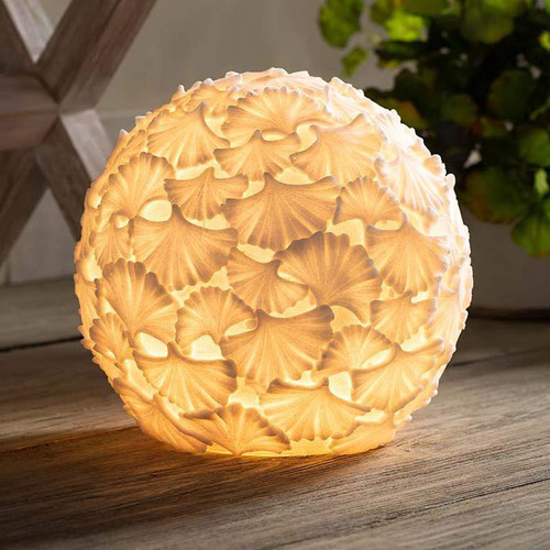 The Light Garden Gingko Leaf Ball 10"