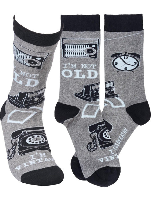 I'm Not Old I'm Vintage Socks