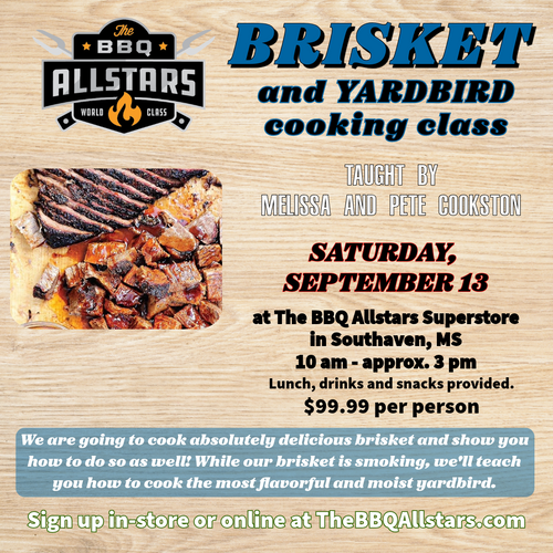 Brisket and Chicken cooking class