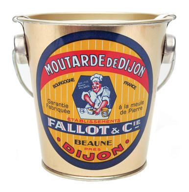 Edmond Fallot Dijon Mustard in A Decorated Metal Pail 16oz