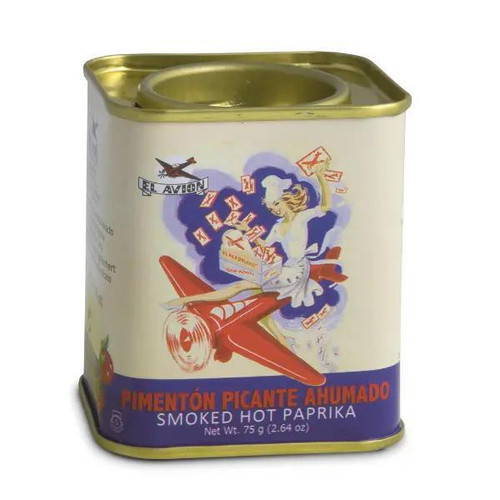 El Avion Smoked Hot Paprika Vintage Tin El Avion Smoked Hot Paprika Vintage Tin