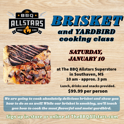 Brisket Cooking Class - January 10, 2026