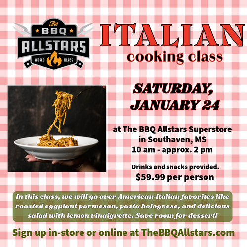 Italian Cooking Class - January 24, 2026
