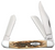 Case Knives Peach Seed Jig Amber Bone Stockman 00128