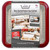 Fancy Panz  8x8 Pan Frame w/ Lid & Serving Spoon - Red Fancy Panz  8x8 Pan Frame w/ Lid & Serving Spoon - Red