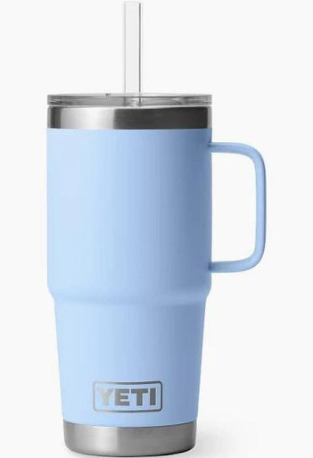 Yeti Rambler 25 Oz Straw Mug with Straw Lid, Big Sky Blue - The