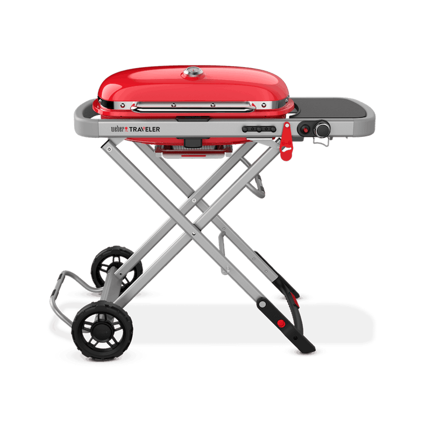 Weber Traveler Portable Gas Grill Red
