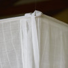 Cotton box mosquito net suspended with hidden rod frame